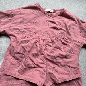 Indy and pippa smile face daydreamer in raspberry size 8